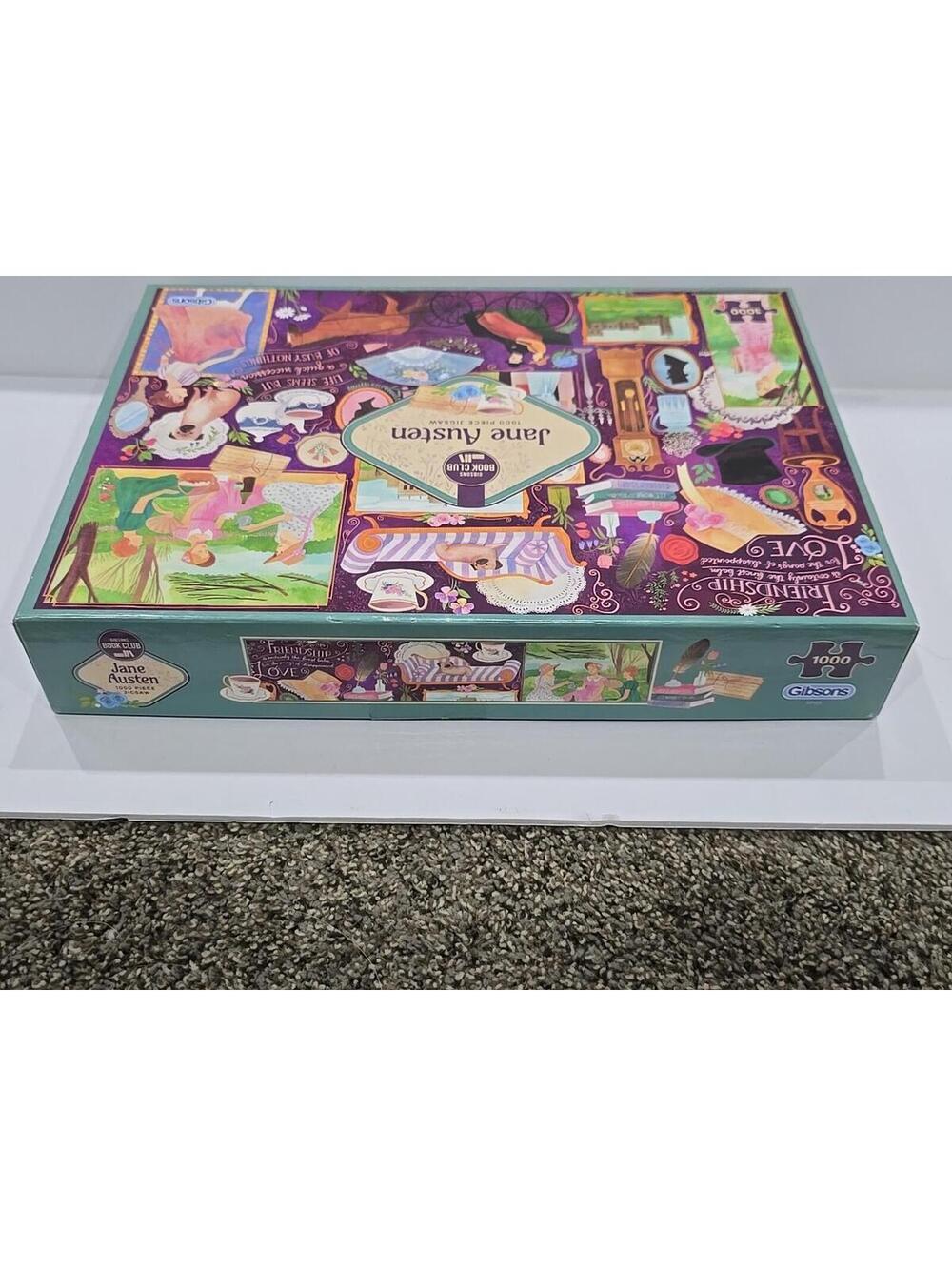 Jane Austen Puzzle 1000pc Gibsons Book Club Series British Author Story Complete - Picture 3 of 6